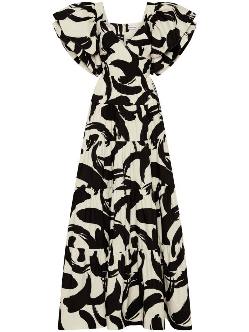 Rebecca Vallance Pompidou printed maxi dress - White von Rebecca Vallance