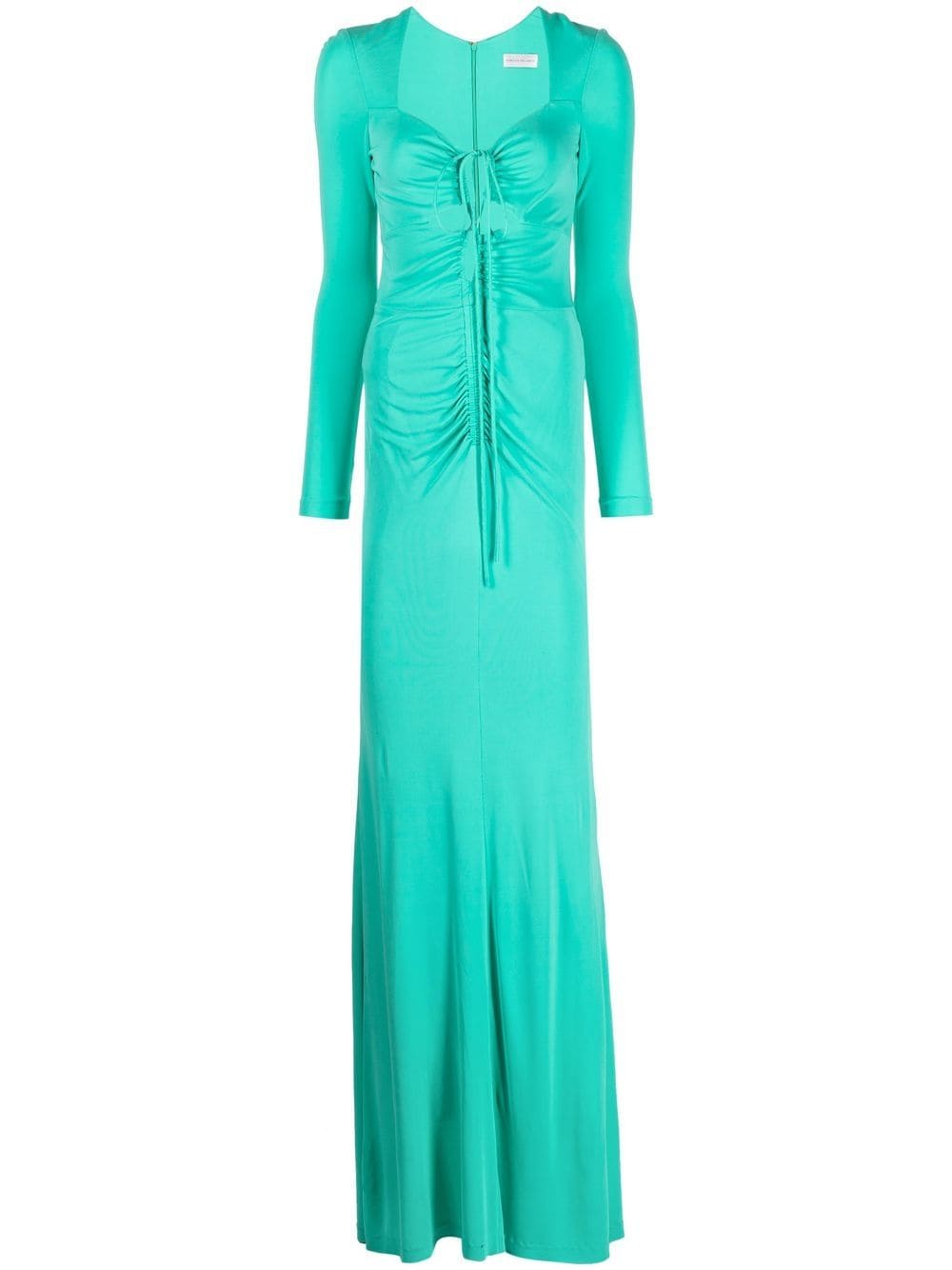 Rebecca Vallance Riccardo ruched gown - Green von Rebecca Vallance