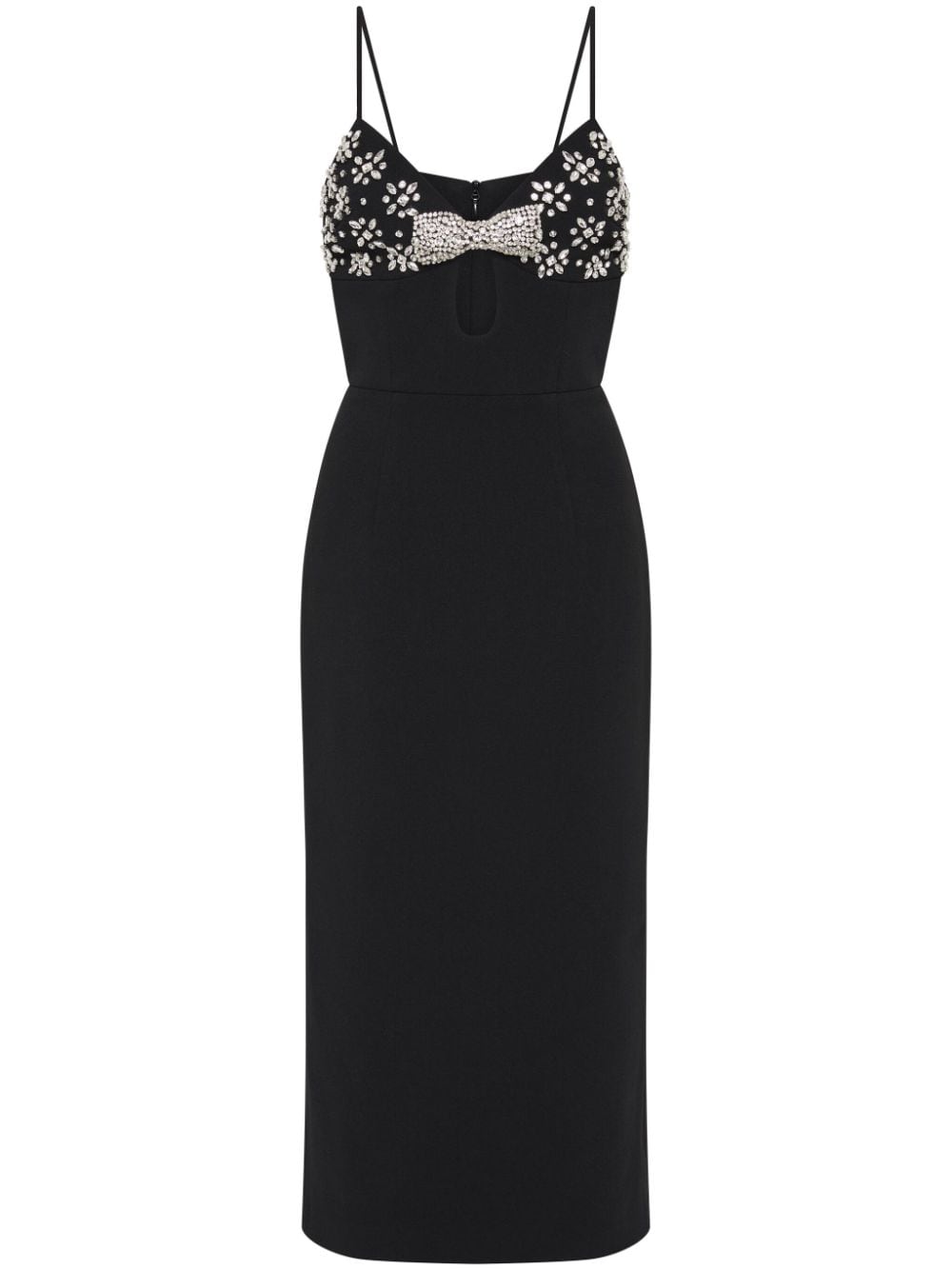 Rebecca Vallance Rina strap midi dress - Black von Rebecca Vallance