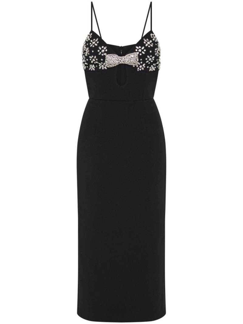 Rebecca Vallance Rina strap midi dress - Black von Rebecca Vallance