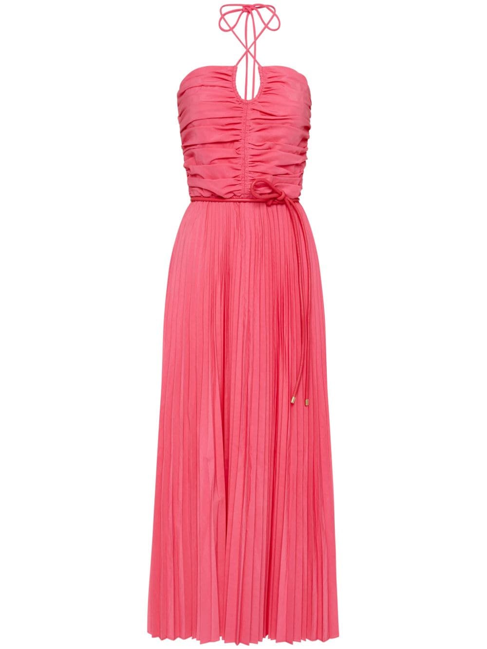 Rebecca Vallance Rosa pleated halterneck midi dress - Pink von Rebecca Vallance