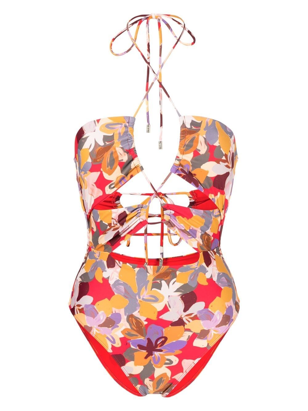 Rebecca Vallance Santiago abstract-print one-piece - Red von Rebecca Vallance