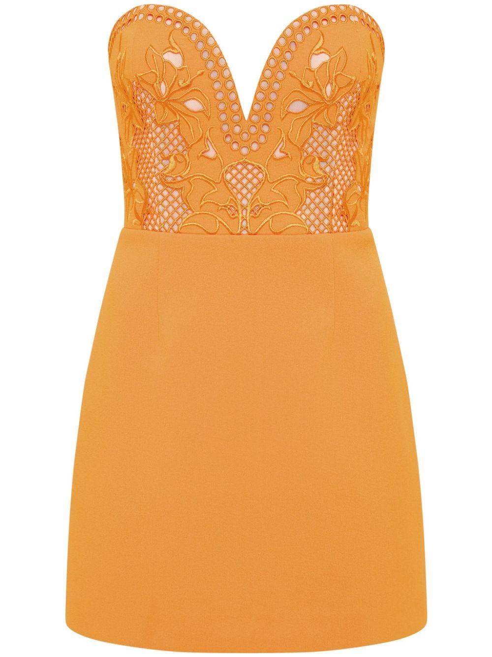 Rebecca Vallance Sirene guipure-lace mini dress - Orange von Rebecca Vallance