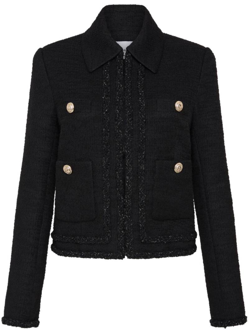 Rebecca Vallance cropped tweed jacket - Black von Rebecca Vallance