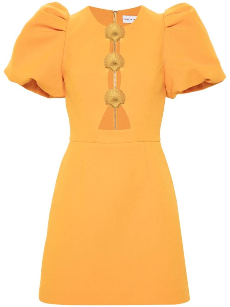 Rebecca Vallance cut-out crepe mini dress - Orange von Rebecca Vallance