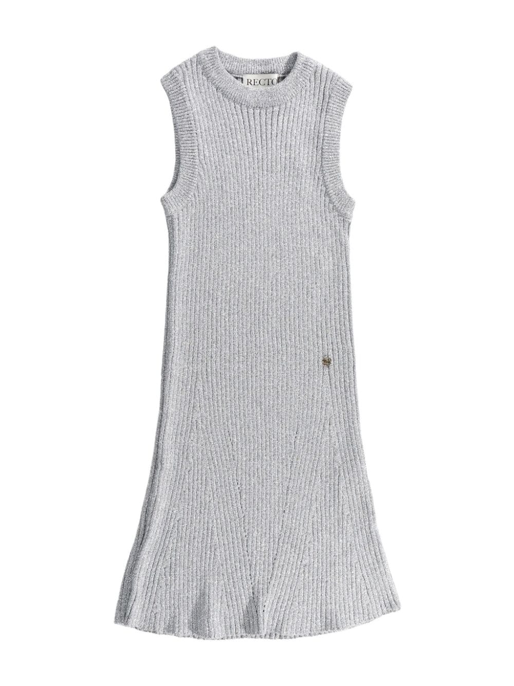 Recto ribbed dress - Grey von Recto