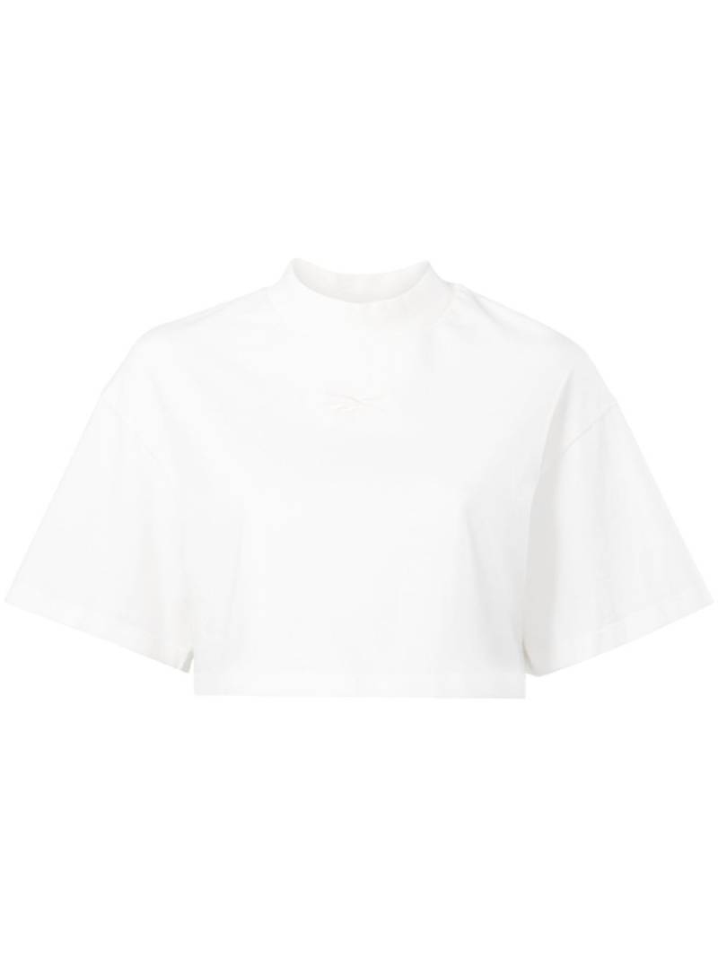 Reebok LTD Vector cropped cotton T-shirt - White von Reebok LTD