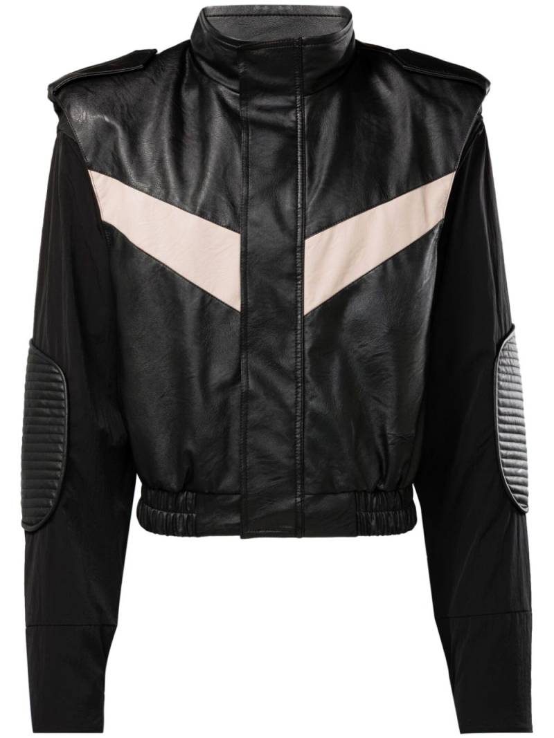 Reebok LTD Vector panelled biker jacket - Black von Reebok LTD