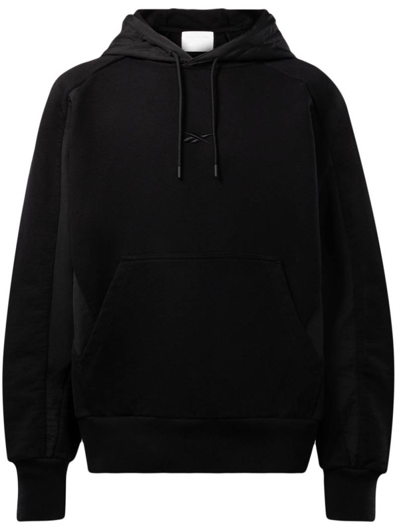 Reebok LTD logo-embroidered cotton hoodie - Black von Reebok LTD