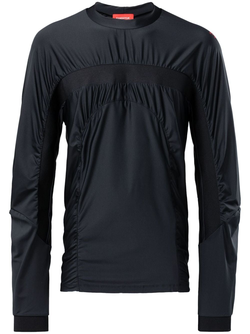 Reebok LTD panelled gathered long-sleeved T-shirt - Black von Reebok LTD