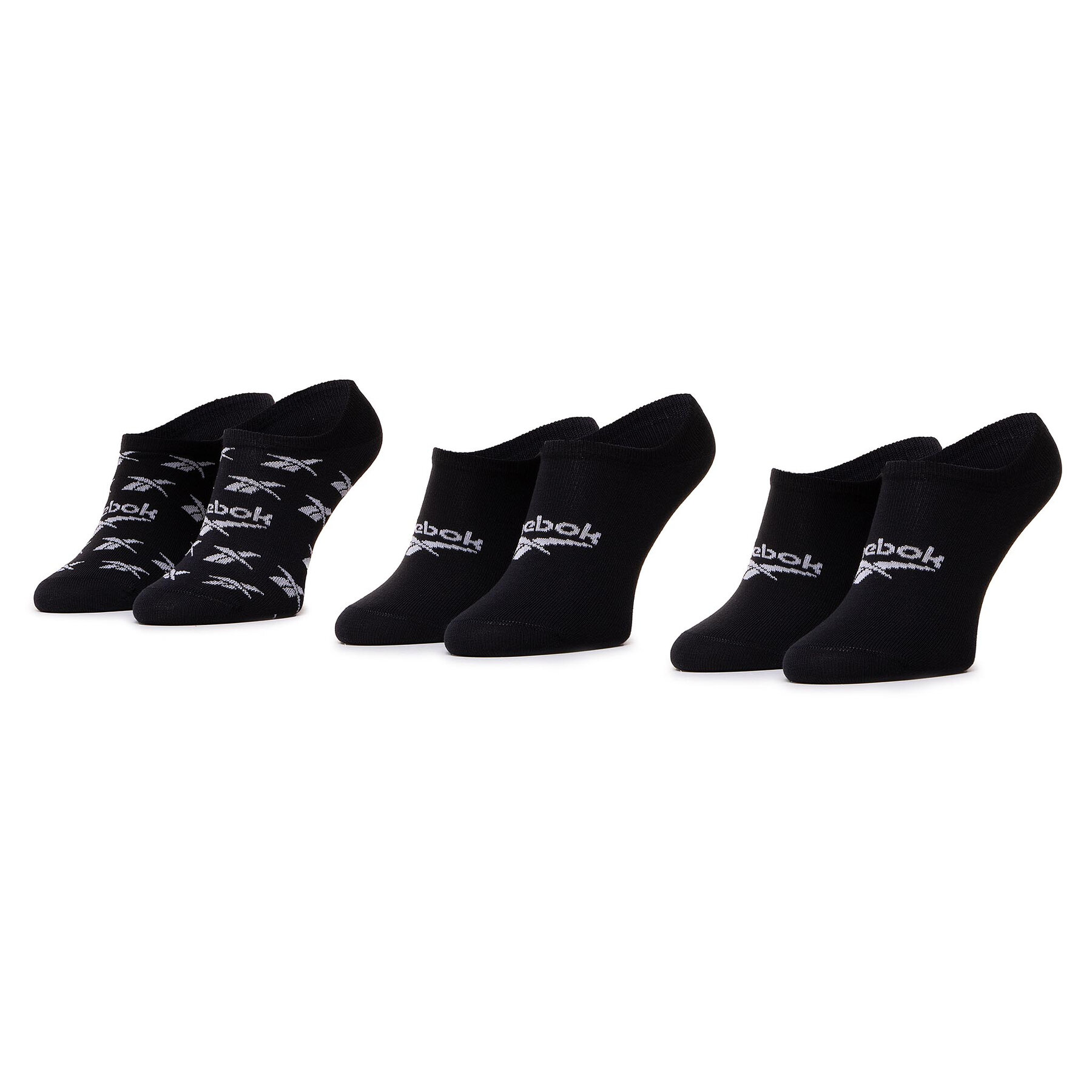 3er-Set Unisex-Sneakersocken Reebok Cl Fo Invisible Sock 3P GG6679 Schwarz von Reebok