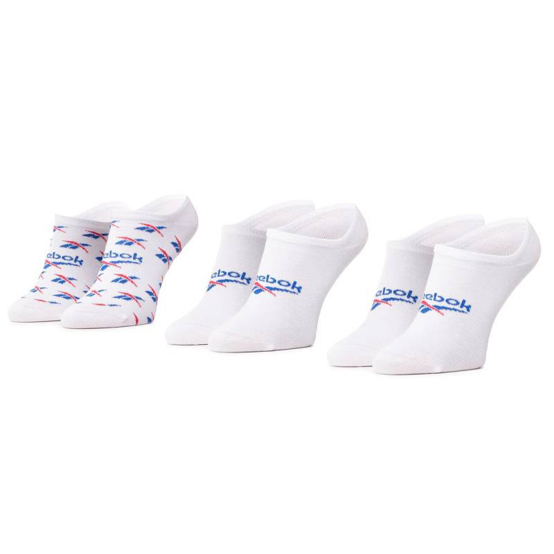 3er-Set Unisex-Sneakersocken Reebok Cl Fo Invisible Sock 3P GG6680 Weiß von Reebok