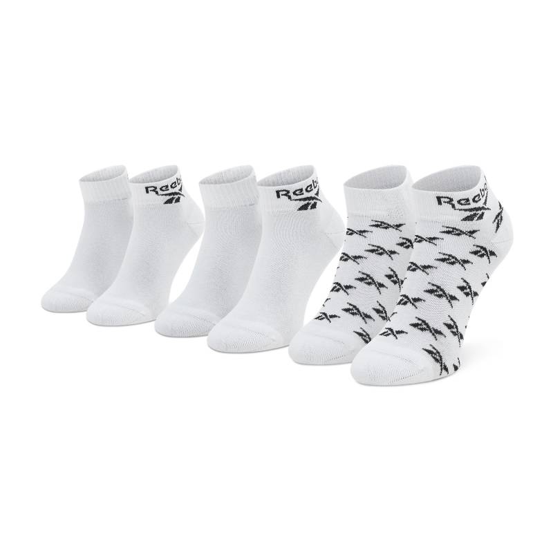 3er-Set hohe Unisex-Socken Reebok Cl Fo Ankle Sock 3P GG6674 Weiß von Reebok