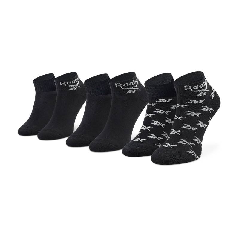 3er-Set hohe Unisex-Socken Reebok Cl Fo Ankle Sock 3P GG6675 Schwarz von Reebok