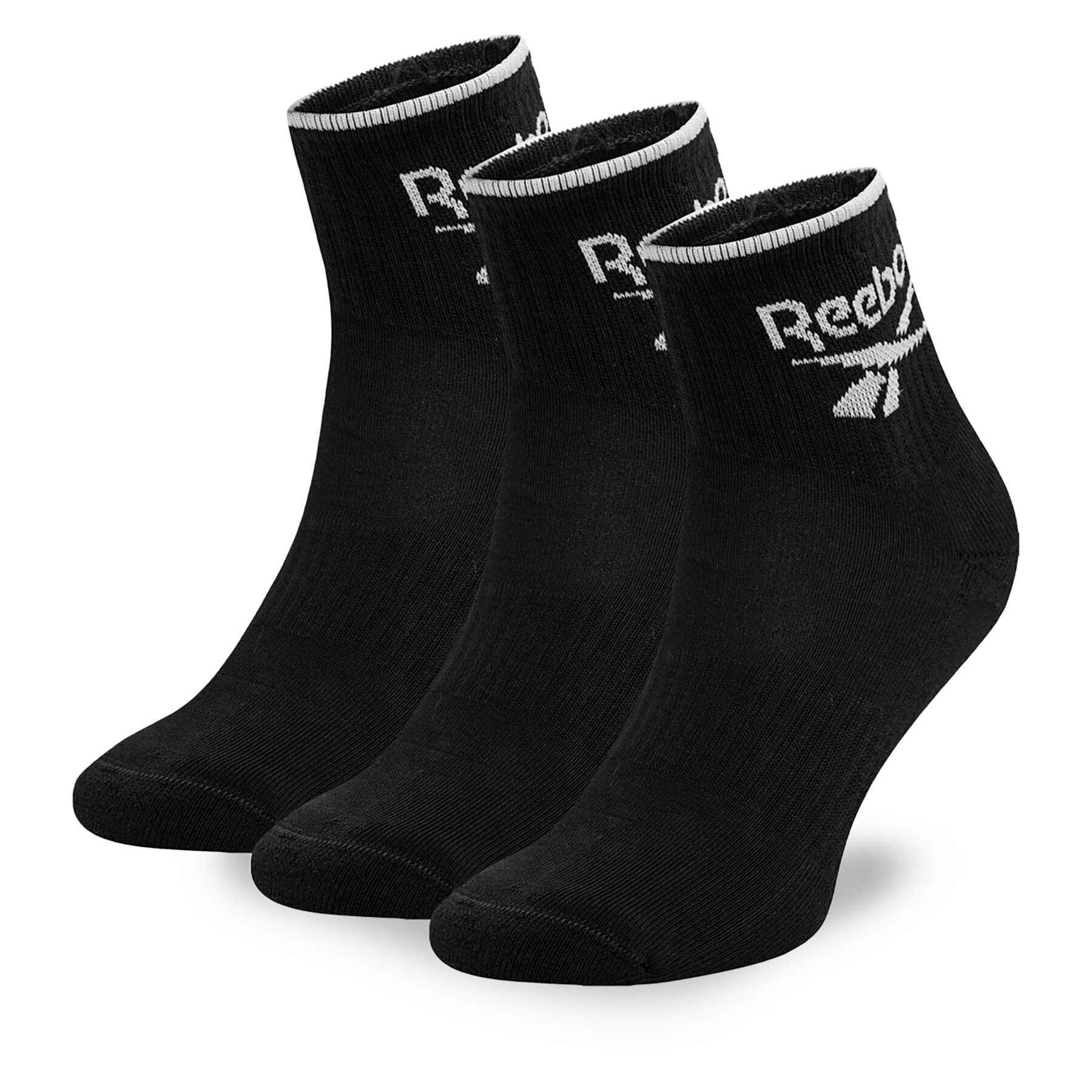 3er-Set hohe Unisex-Socken Reebok R0362-SS24 (3-pack) Schwarz von Reebok