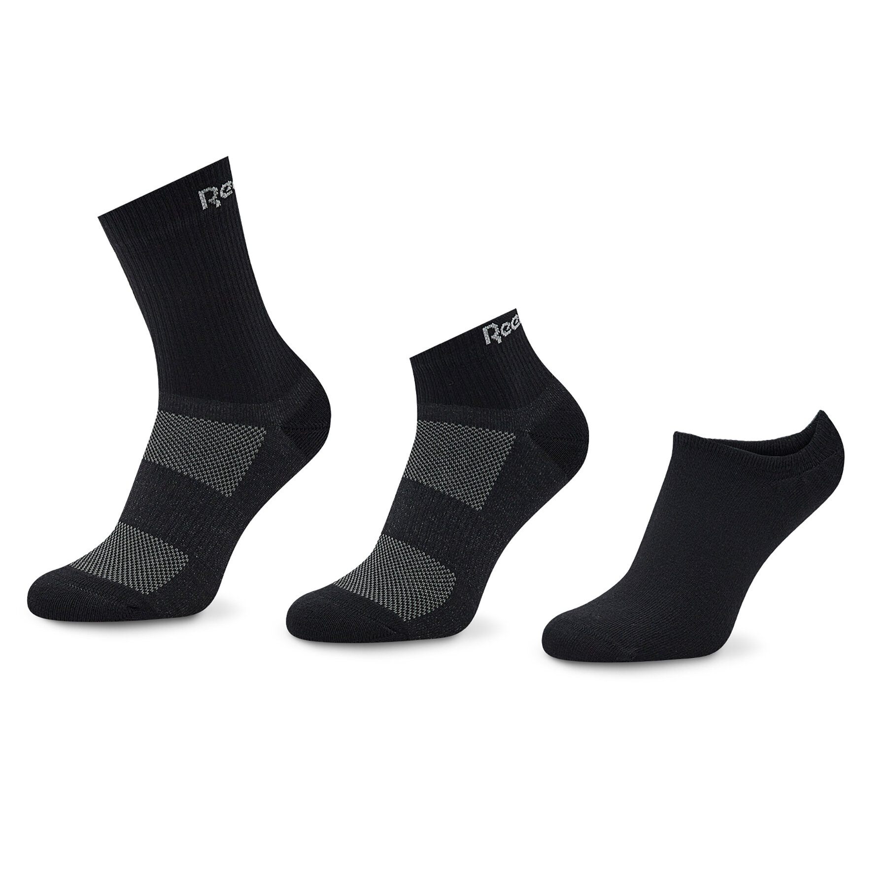 Niedrige Unisex Socken Reebok Active Foundation Ankle Socks 3 Pairs GH0404 Schwarz von Reebok