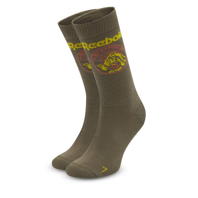 Hohe Unisex-Socken Reebok CL Outdoor Sock HD9946 Khakifarben von Reebok