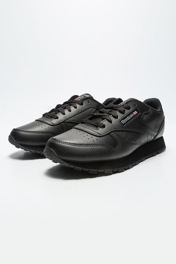 Reebok Classic Leather Sneaker | Core Black | Jungen  | EU34.5 von Reebok