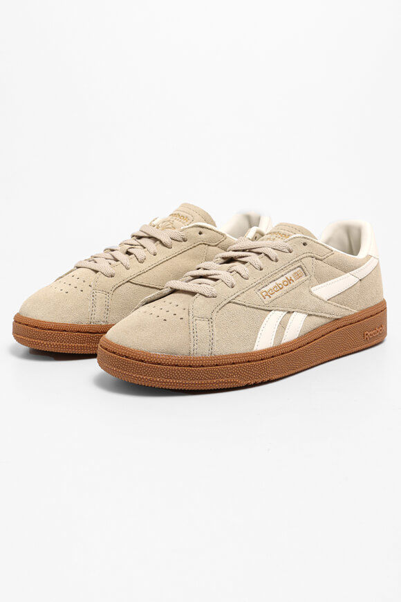 Reebok Club C Grounds Sneaker | Beige + Chalk + Gum | Damen  | EU37.5 von Reebok