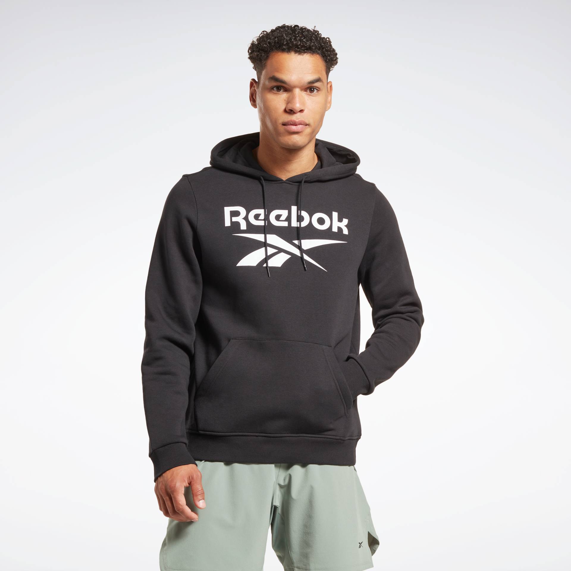 Reebok Sweatshirt »REEBOK IDENTITY FLEECE STACKED LOGO PULLOVER HOODIE« von Reebok