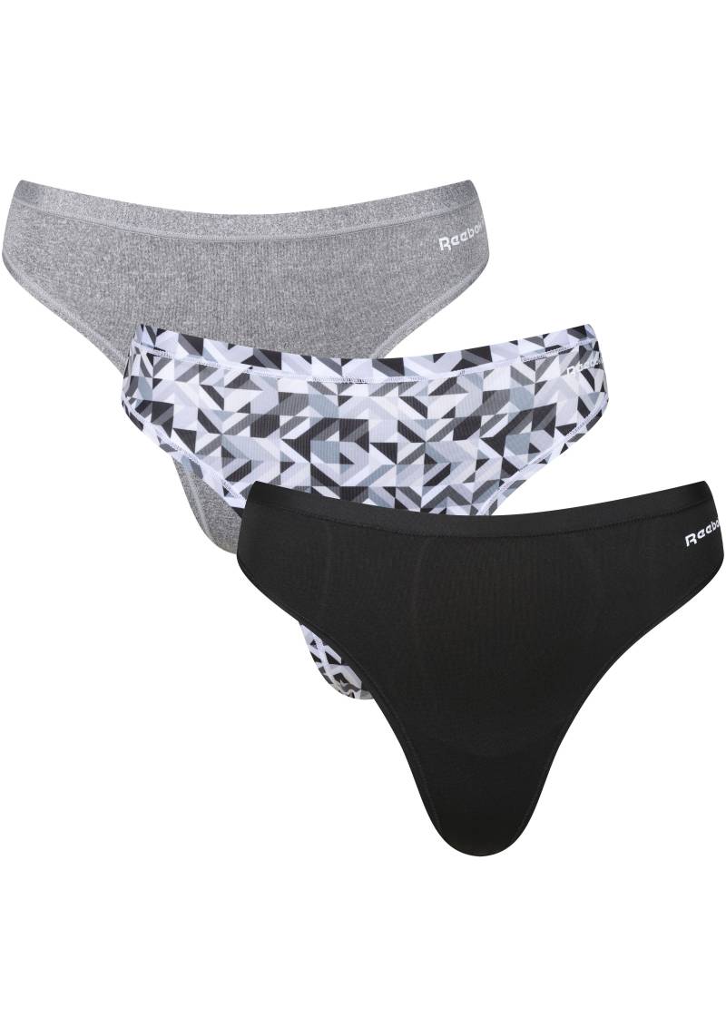 Reebok Tanga »Womens RBK Thong AGATHA«, (3er Pack), mit Logoschriftzug von Reebok