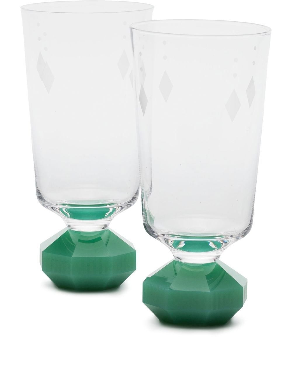 Reflections Copenhagen Chelsea set of 2 glasses - Neutrals von Reflections Copenhagen