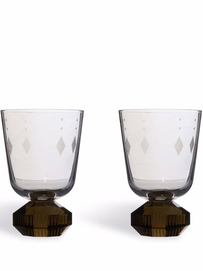 Reflections Copenhagen Chelsea set of two glasses - Grey von Reflections Copenhagen