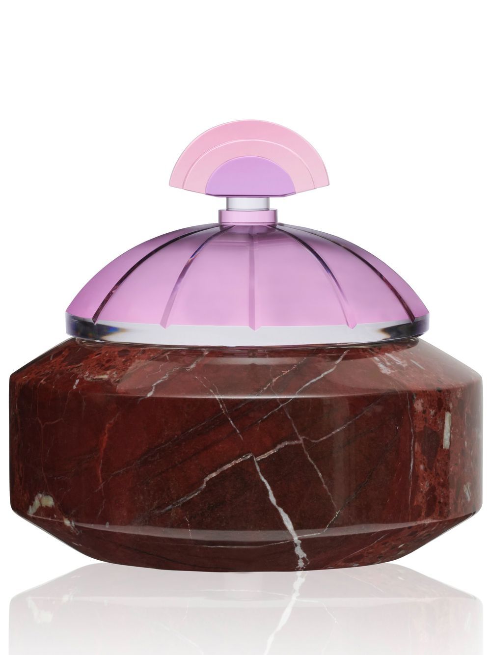 Reflections Copenhagen Cherry Bonbonniere crystal-detail bowl - Purple von Reflections Copenhagen