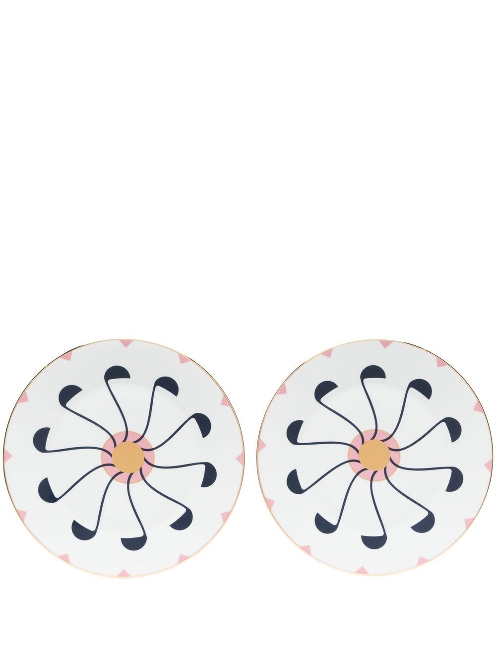 Reflections Copenhagen Elvas 230mm dessert plates - Pink von Reflections Copenhagen