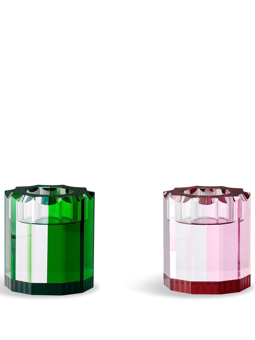 Reflections Copenhagen Lincoln tealight holders (set of 2) - Green von Reflections Copenhagen