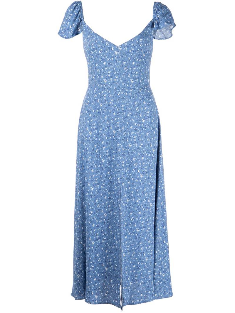 Reformation Baxley floral-print midi dress - Blue von Reformation