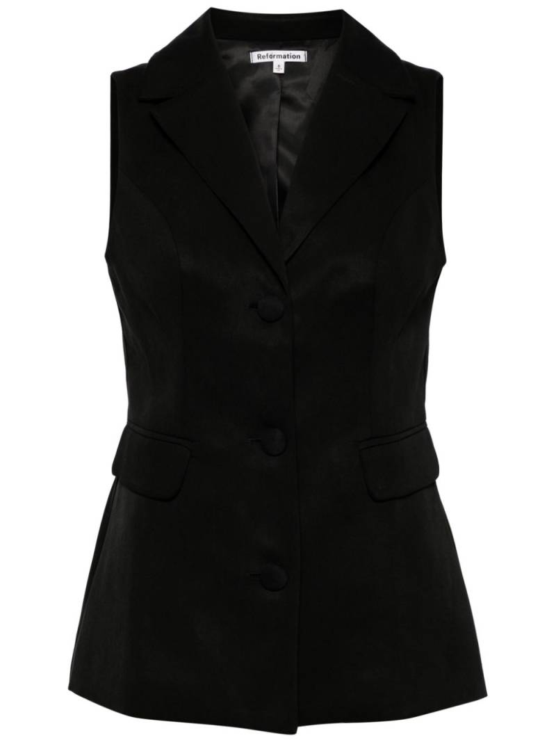 Reformation Billie tailored gillet - Black von Reformation