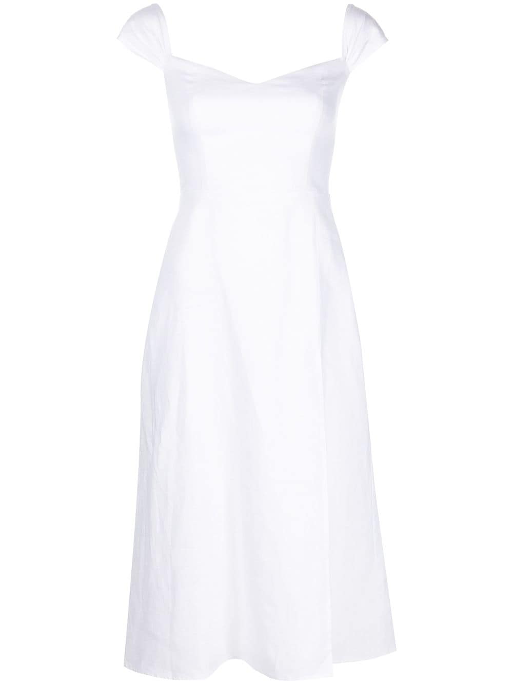 Reformation Bridgton linen midi dress - White von Reformation