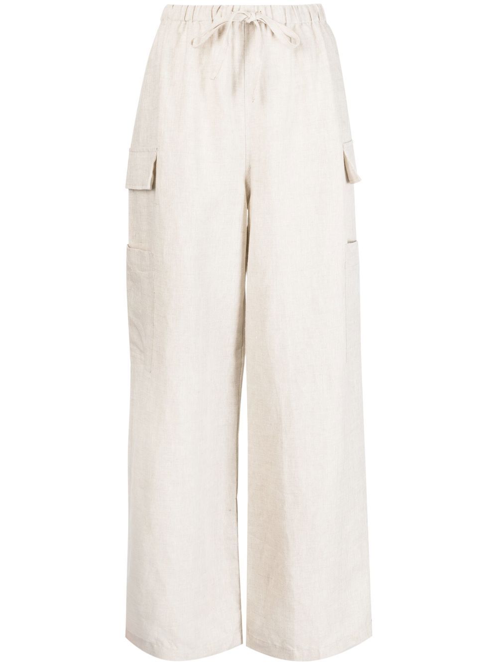 Reformation Ethan linen wide-leg trousers - Neutrals von Reformation