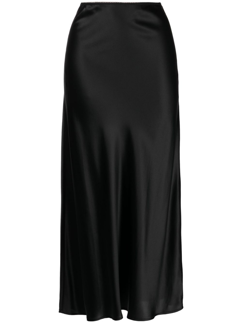 Reformation Layla silk midi skirt - Black von Reformation