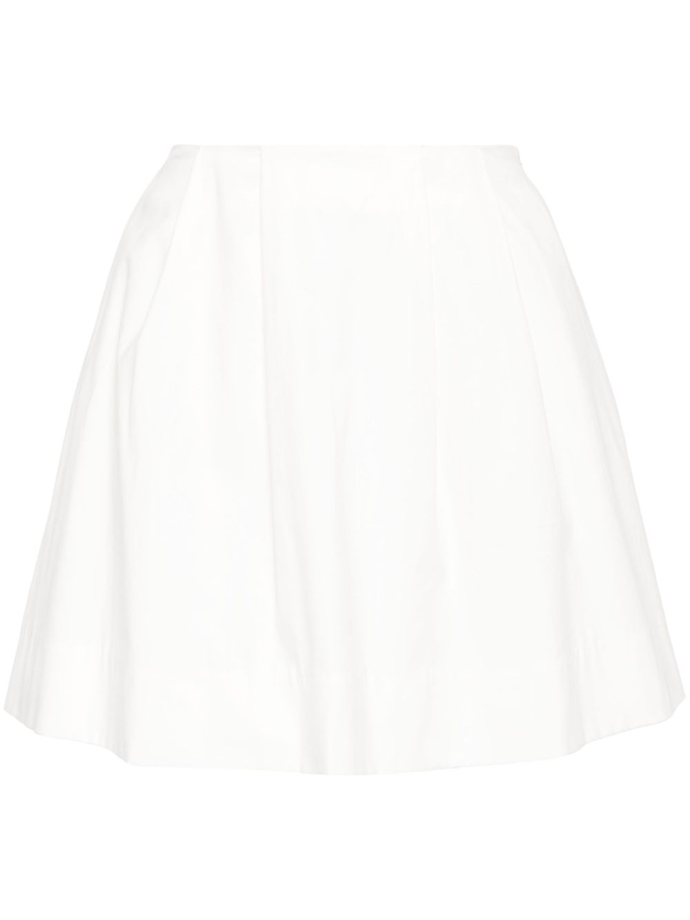 Reformation Leni organic-cotton blend miniskirt - White von Reformation