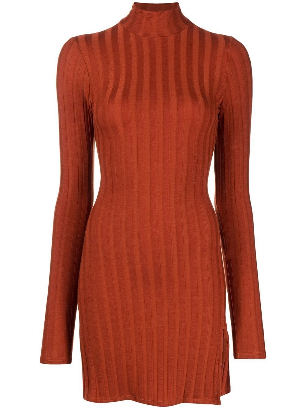 Reformation Libra long-sleeve knit minidress - Orange von Reformation