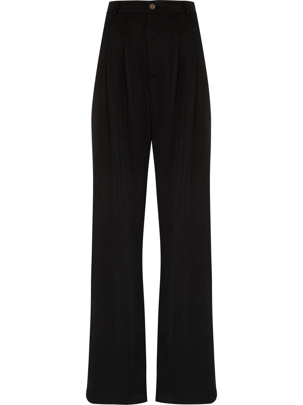 Reformation Mason high-waist wide-leg trousers - Black von Reformation