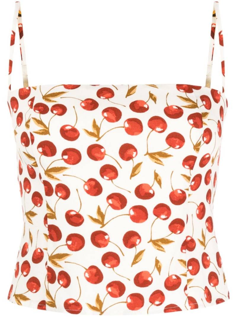 Reformation Overland cherry-print tank top - Neutrals von Reformation