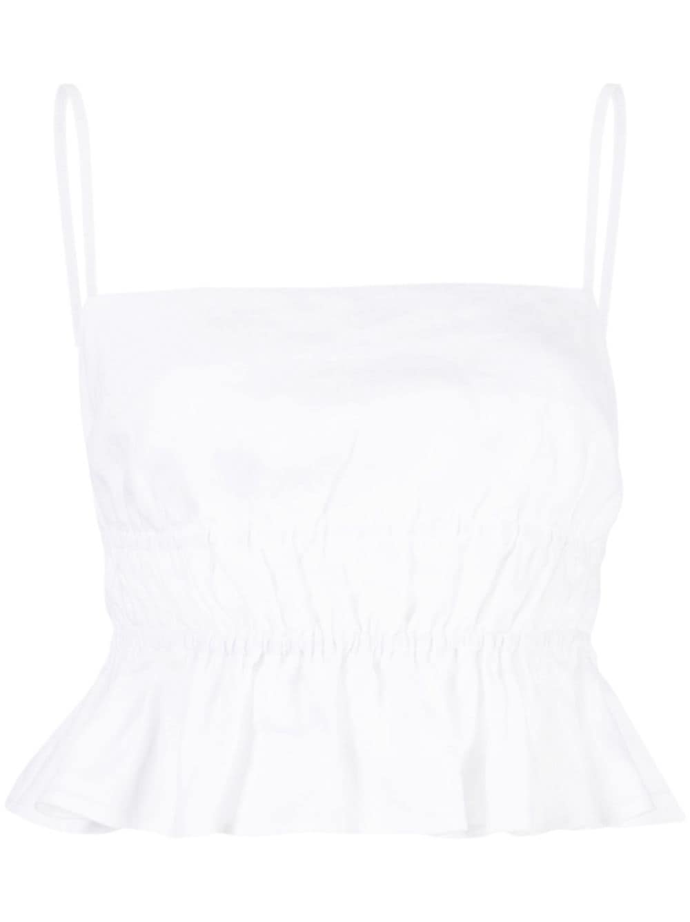 Reformation Pollie linen top - White von Reformation