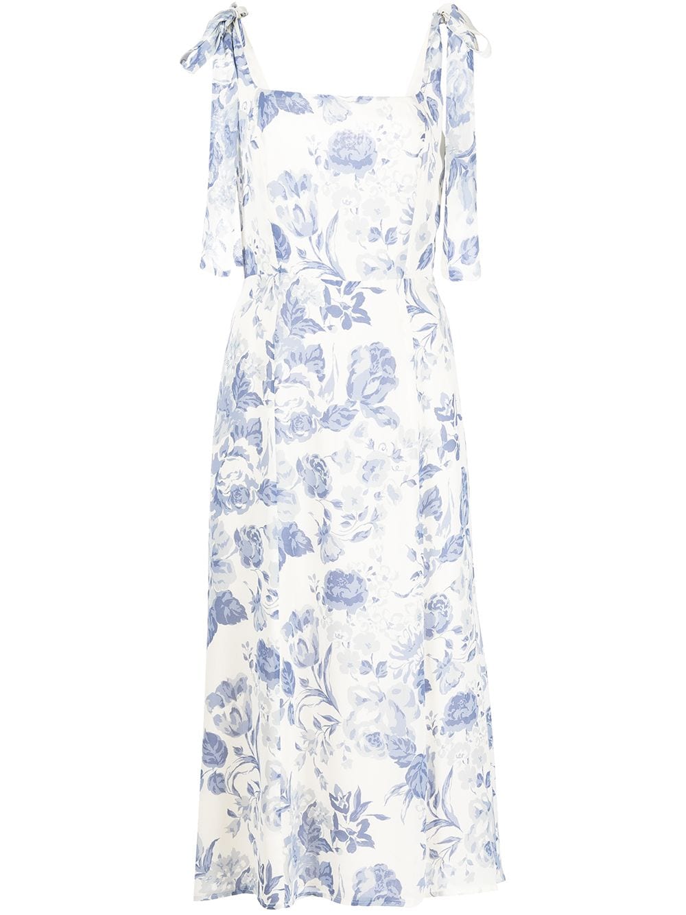 Reformation Twilight floral-print midi dress - White von Reformation