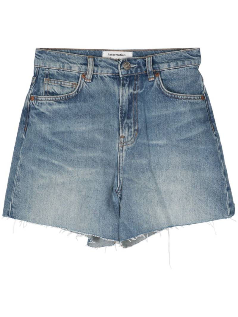 Reformation high-rise denim shorts - Blue von Reformation