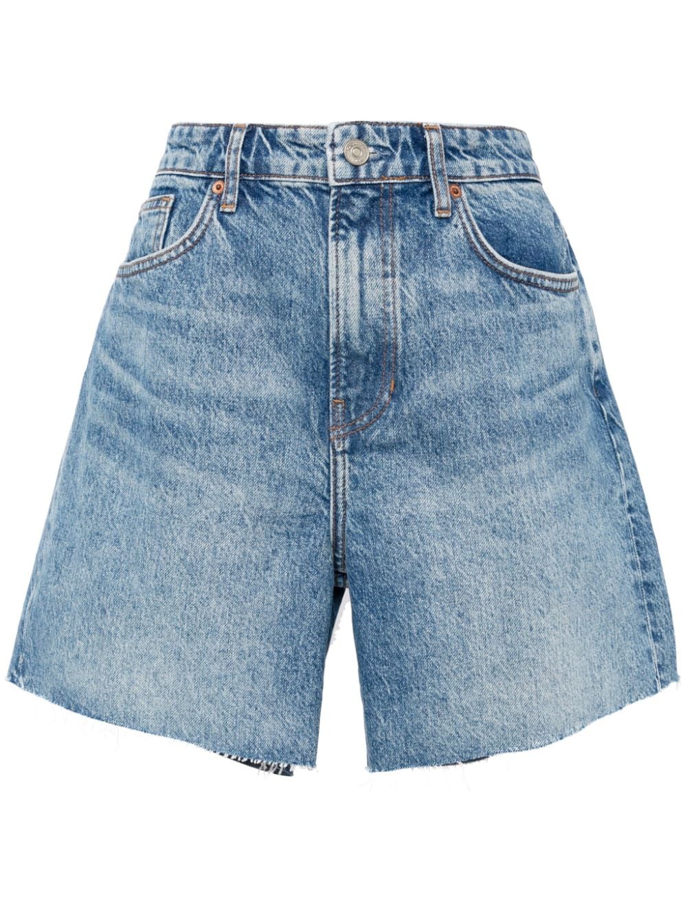 Reformation longline denim shorts - Blue von Reformation