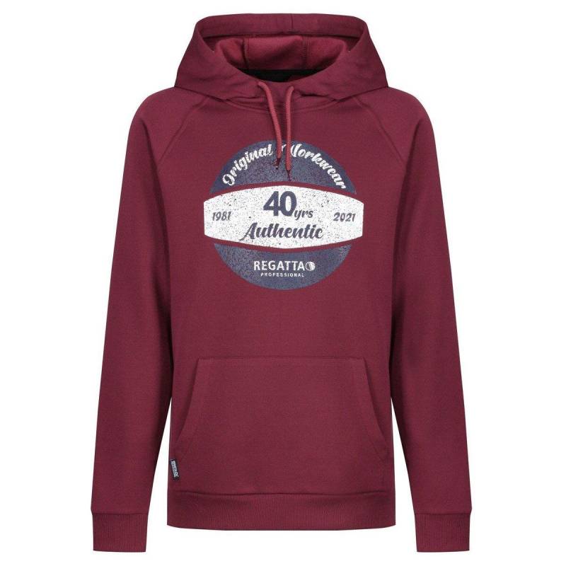 "40 Years" Kapuzenpullover Herren Weinrot S von Regatta