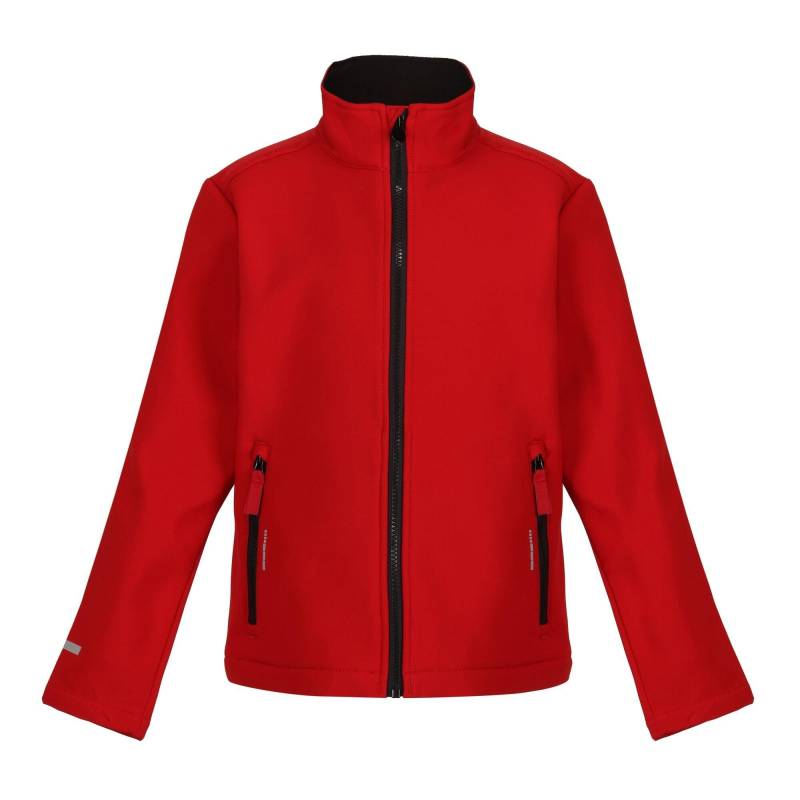 Ablaze Softshelljacke Zweilagig Mädchen Rot Bunt 104 von Regatta