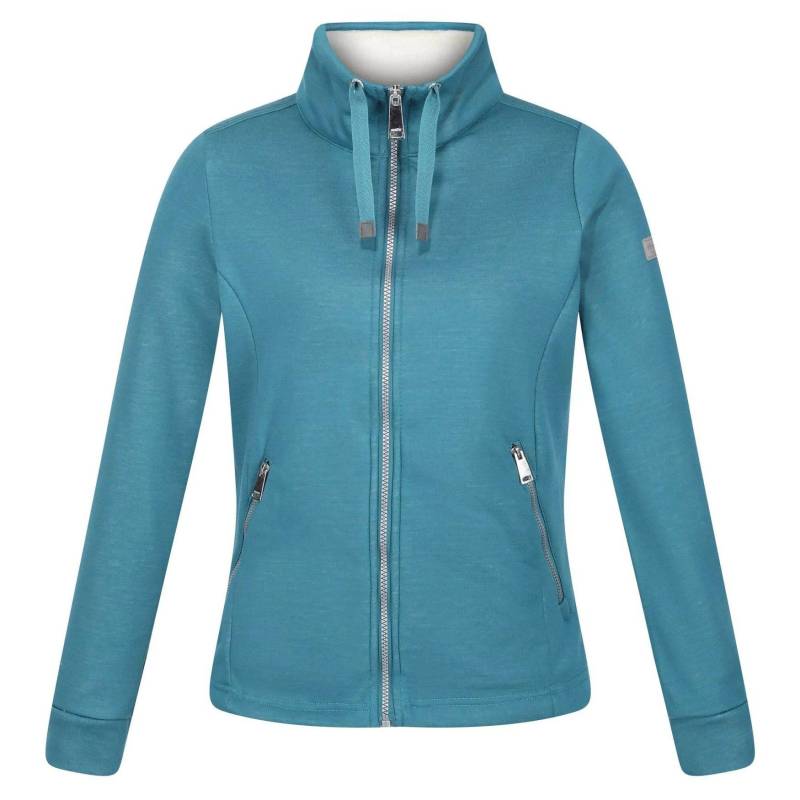 Azariah Fleecejacke Durchgehender Reißverschluss Damen Türkisblau 36 von Regatta