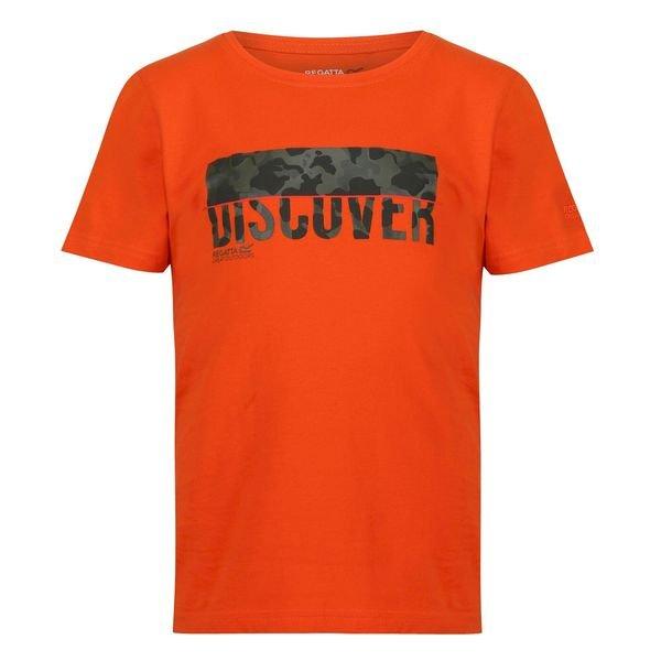 Bosley V Tshirt Jungen Orange 116 von Regatta