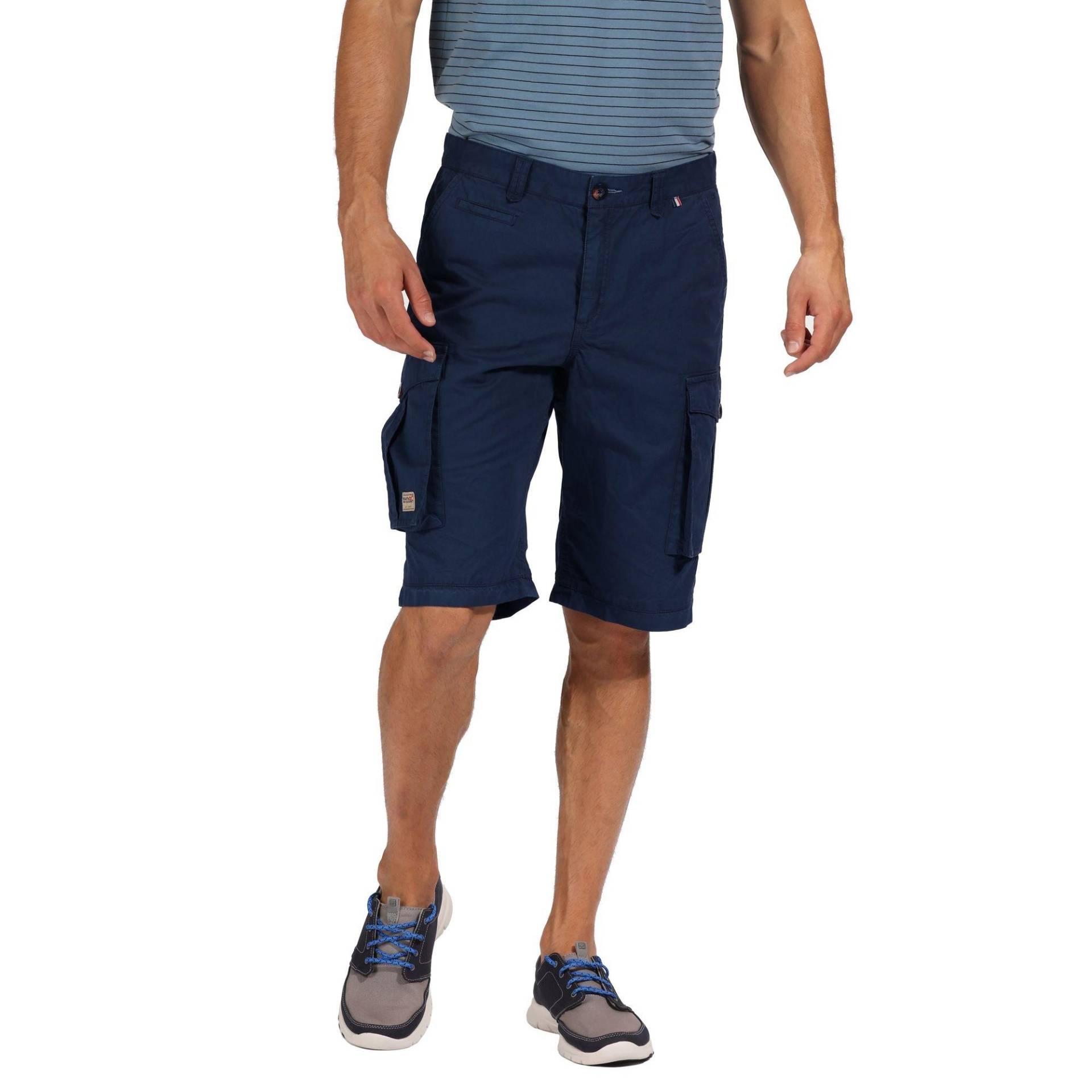 Cargoshorts Shorebay Im Vintagelook Herren Marine W30 von Regatta