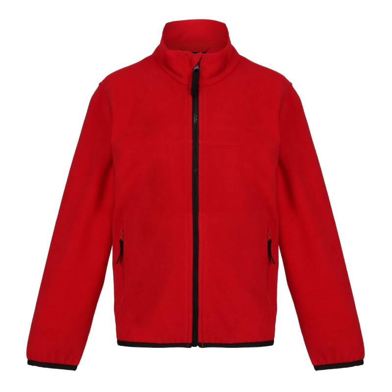 Fleecejacke Durchgehender Reißverschluss Jungen Rot Bunt 104 von Regatta