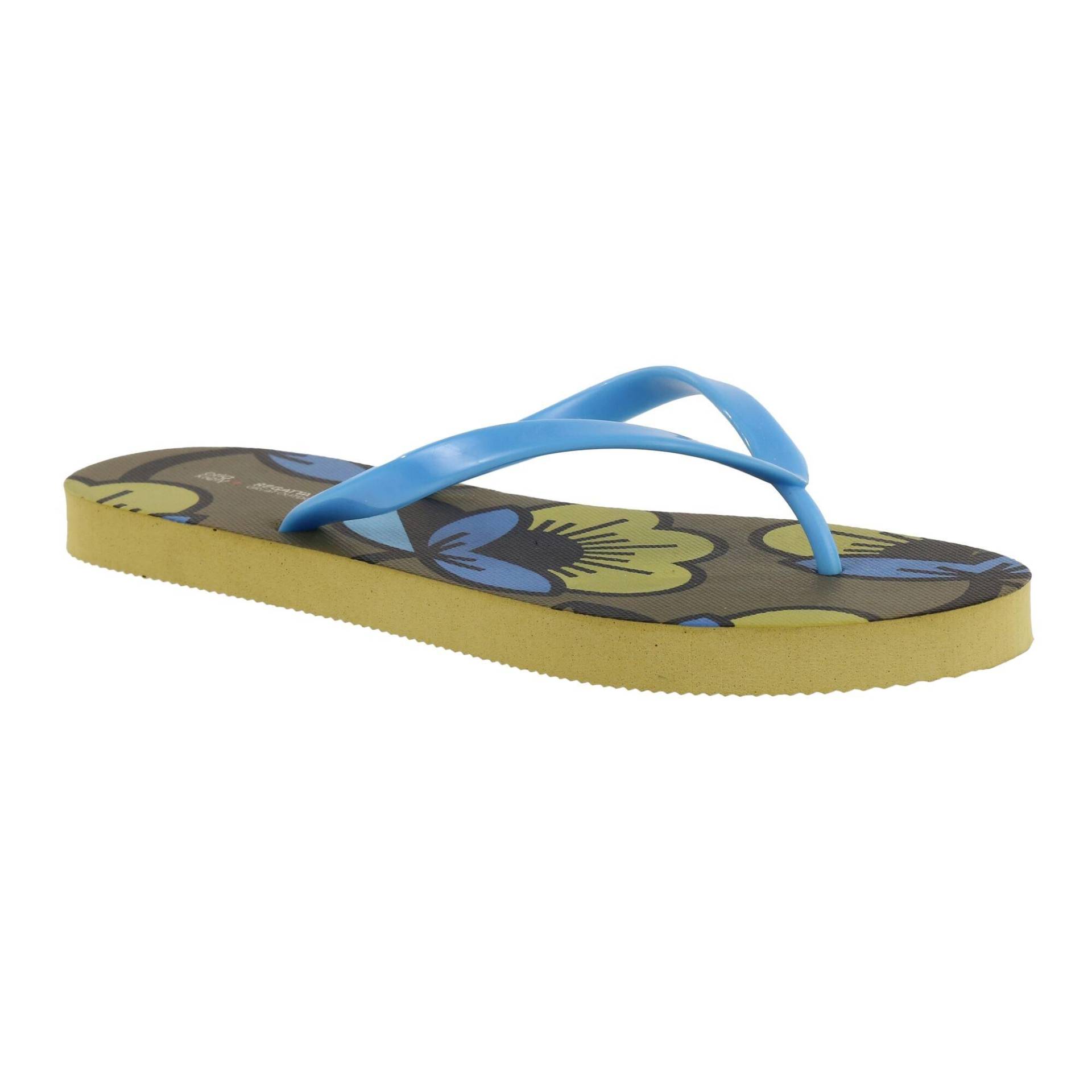 Flipflops Orla Kiely, Passionsblume Damen Blau Bunt 36 von Regatta